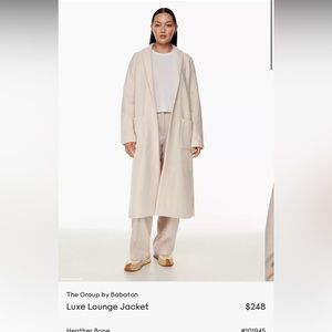 Aritzia luxe lounge jacket